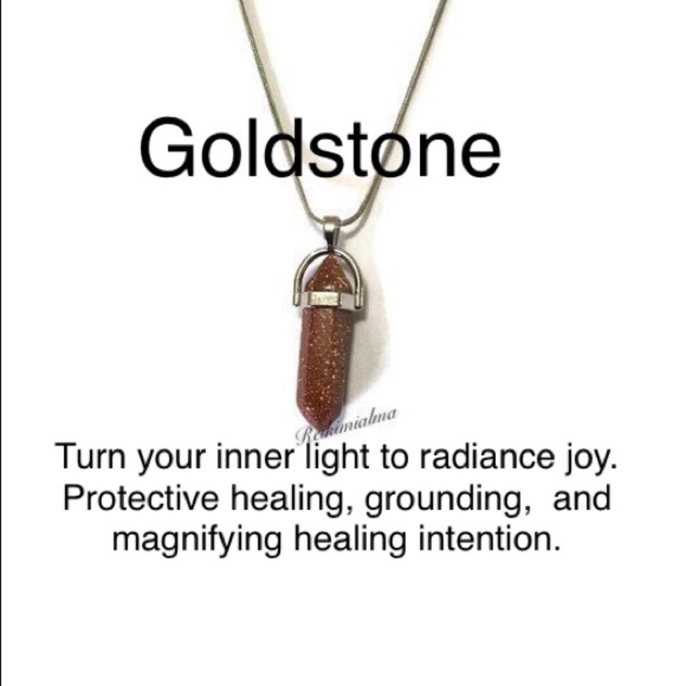 Goldstone Sparkly Reiki Infused Necklace